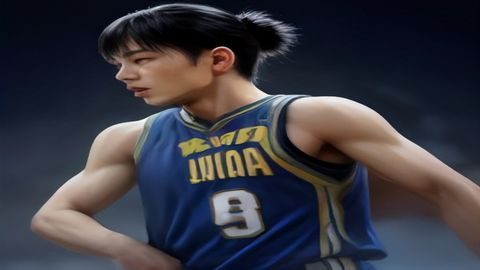 NBA总决赛湖人勇士赛事预告海报，篮球运动员扣篮瞬间，乐竞体育app高清直播